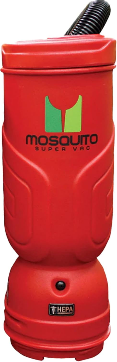 Mosquito-America Super Vac Backpack Vacuum with HEPA Filtration (Model 10-1011-MG) - 10-Quart Capacity/Green/Smooth Glide Tool Kit Included. Great for Commercial or Residential Applications!