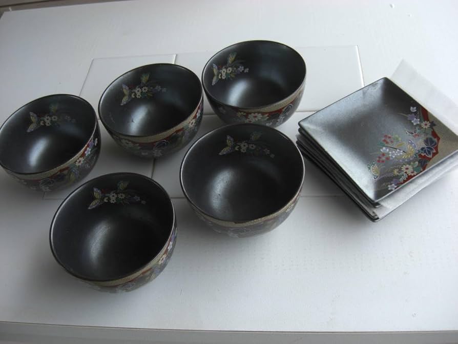 Amazon.co.jp: 陶彩 蝶友禅 瑞陶 蝶の都 多用碗 多用鉢 多用丼