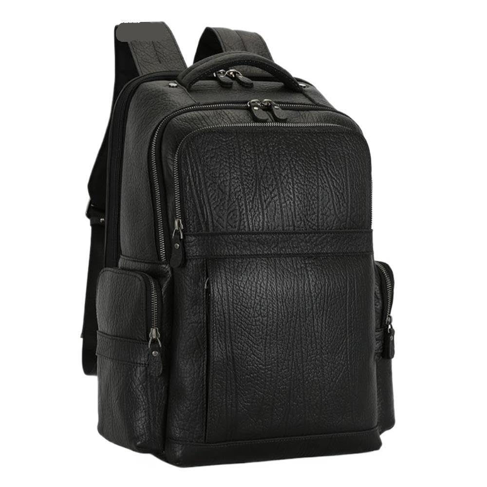 Sac à Dos en Cuir for Homme, Ordinateur Portable 15,6 Pouces, incurvé