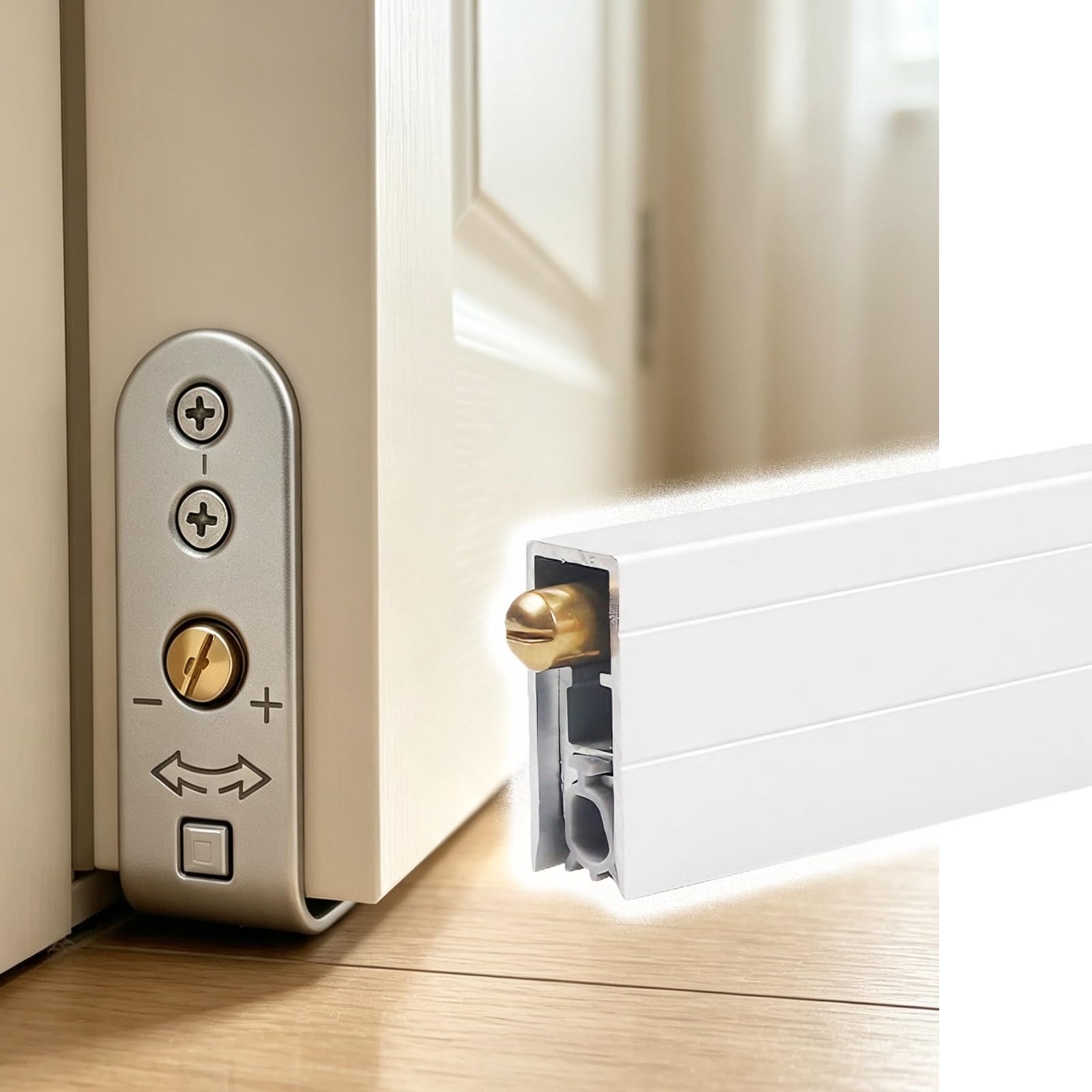 Guarnizione Automatica per Porta Guarnizione per Porta Interna Rimovibile per La Riduzione del Rumore