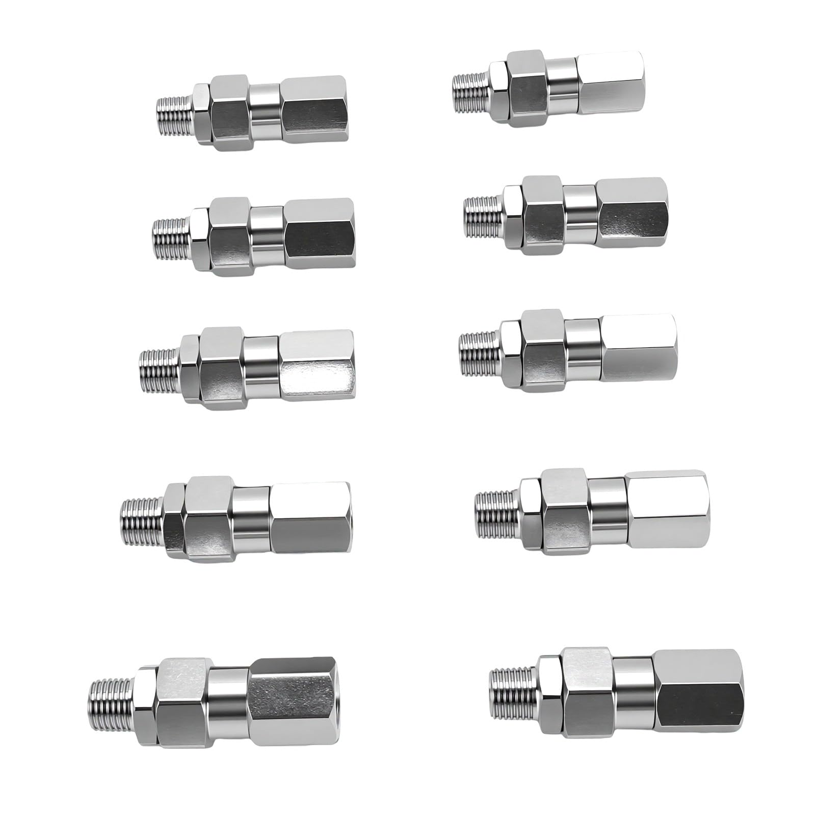 Raccordo Idraulico 1/4 Pollice NPTF Maschio Girevole Crimpato