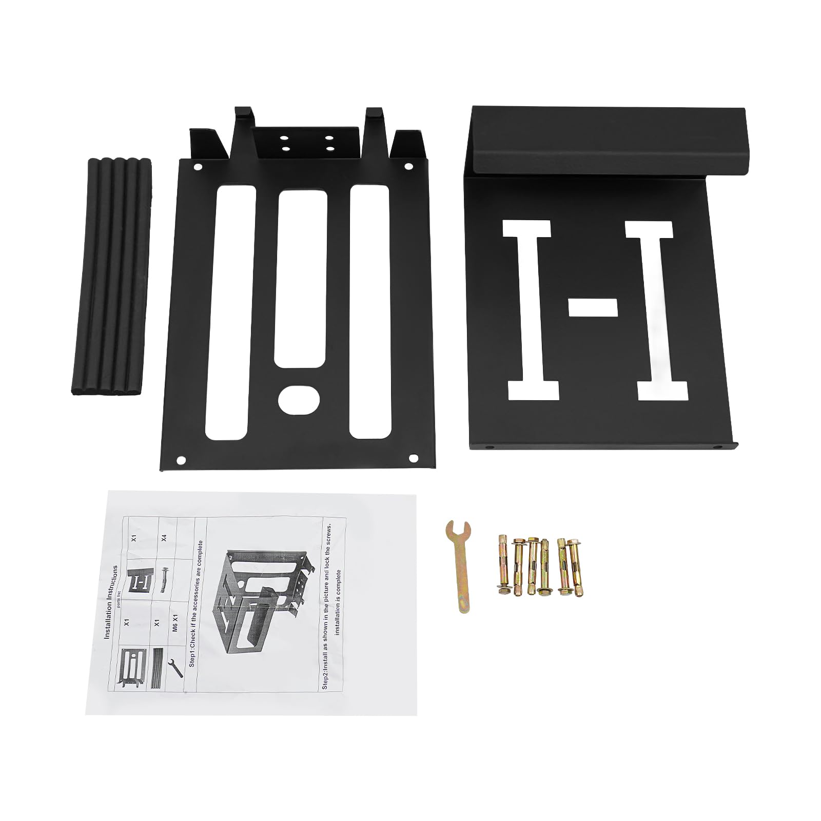 Soporte de pared para bicicleta de 25 kg, soporte de pared para garaje con almohadilla protectora, soporte de pared para bicicleta de carretera, también para cartuchos de casco y zapatos