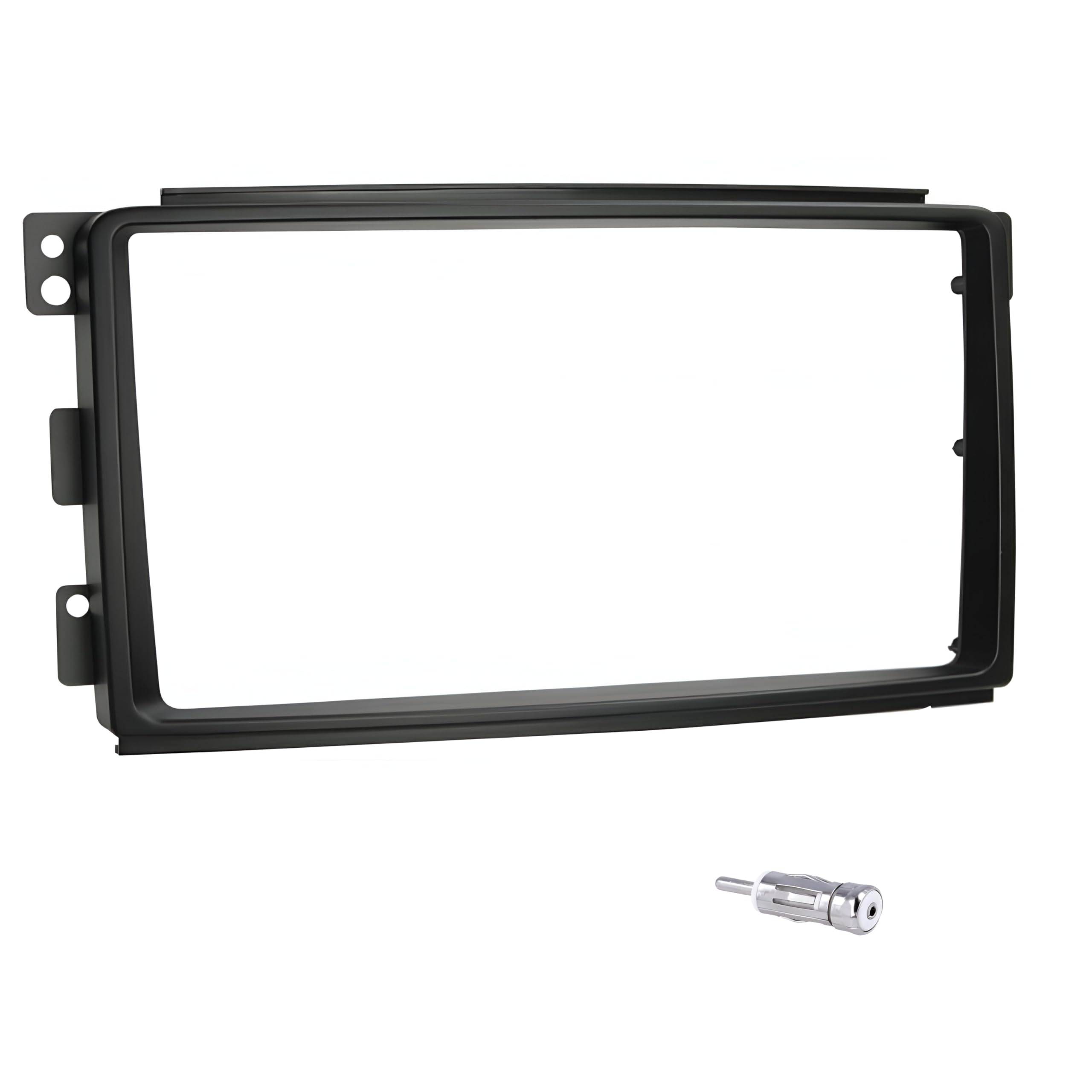 Sound-Way Kit Montaggio Autoradio, Mascherina Adattatore 9" Pollici, Adattatore Antenna, Compatibile con Smart ForTwo (BR451) 2007-2010