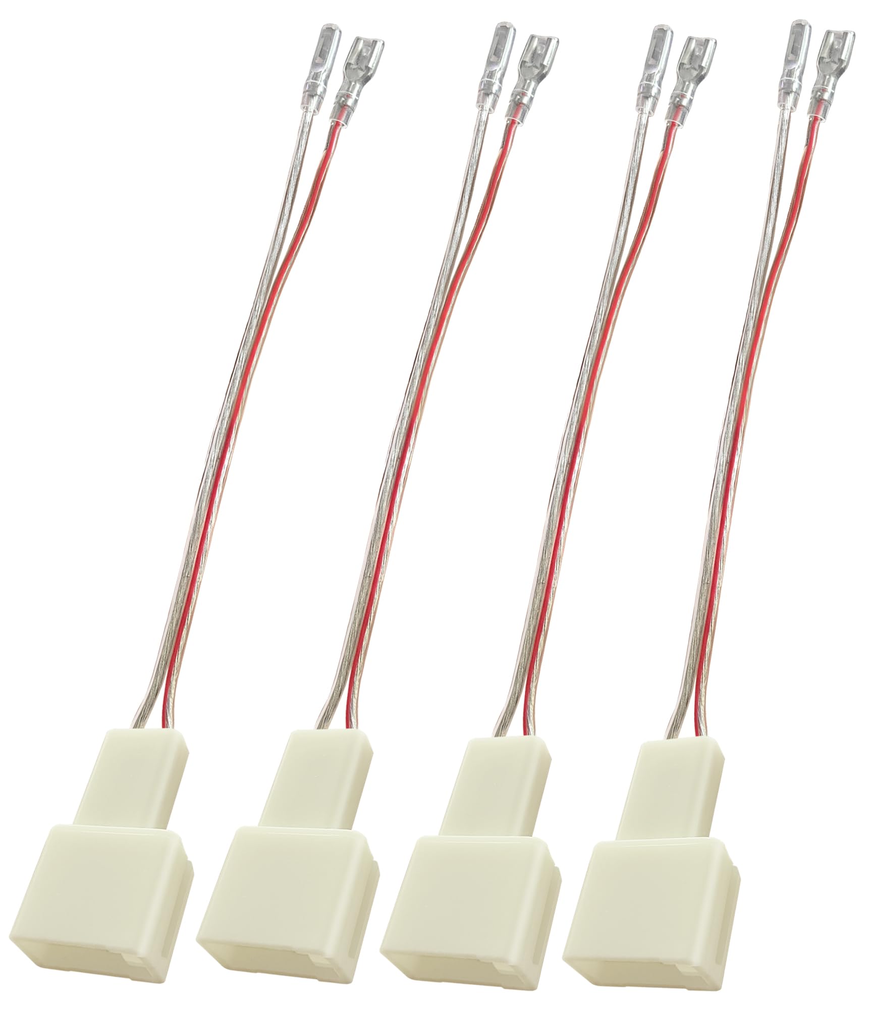 Car Front Rear Door Speaker Wiring Harness Connector Plug Replacement for Toyota 2000-2019 Camry 4Runner Tundra FJ Cruiser,Subaru WRX STI 2012-2019,Mitsubishi 2002-2020 Speaker Wire Adapter Cable,4PCS