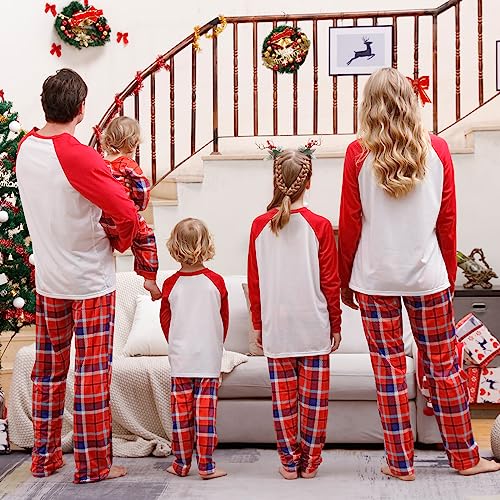 WephuPSho Family Christmas Pjs Matching Sets Baby Christmas Matching Jammies for Adults and Kids Holiday Xmas Sleepwear Set2