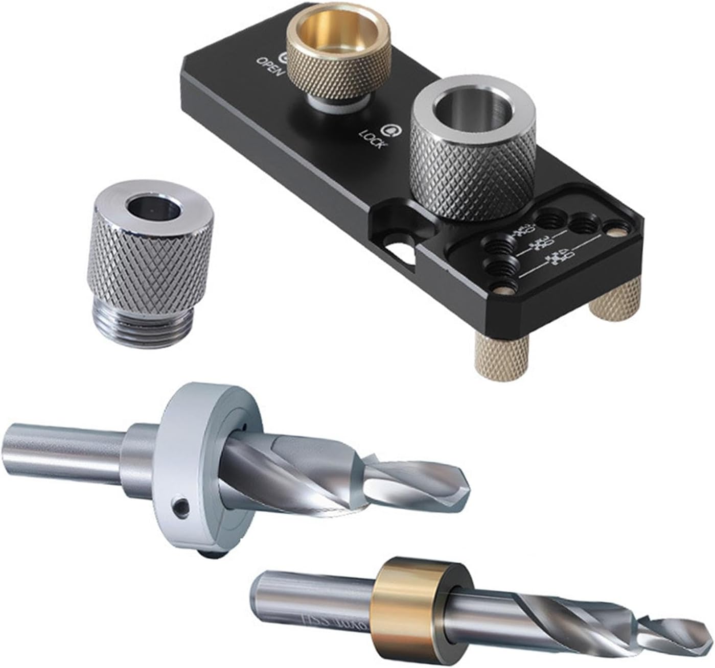 TRENDYNEST® Aluminum Profile Drill Guide Portable Hardware High Performance Drilling Jig Black | Home & Garden | Tools | Power Tools | Drill Presses