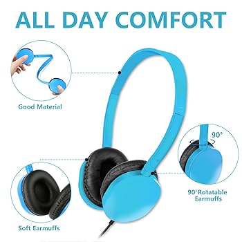 キッズ ヘッドフォン バルク 50個パック クラスセット 学生 子供