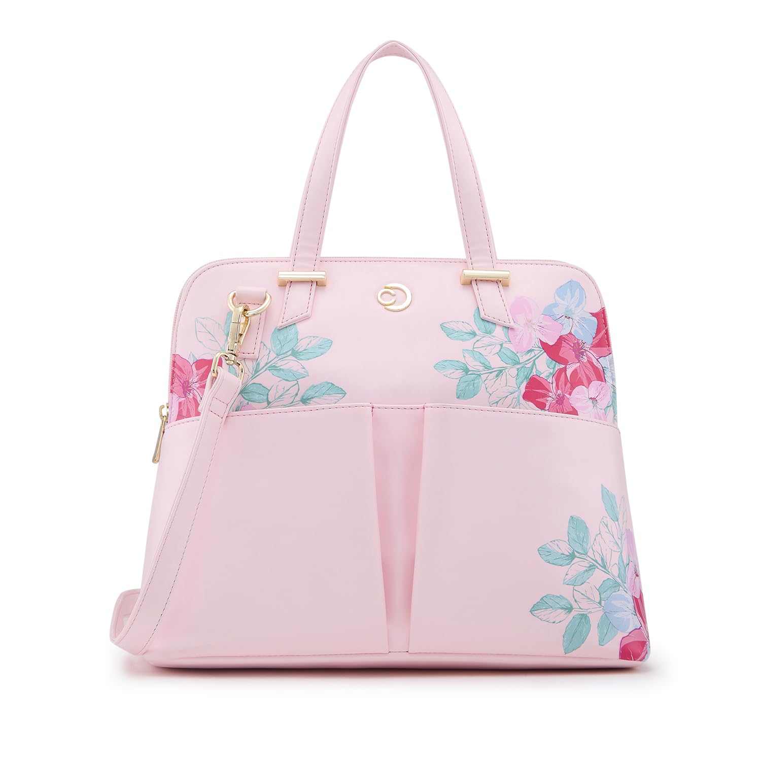 Caprese SHANAYA SATCHEL MEDIUM PINK PRINTED WOMENS HANDBAG (B0D49FJC7R) Amazon Price History, Amazon Price Tracker