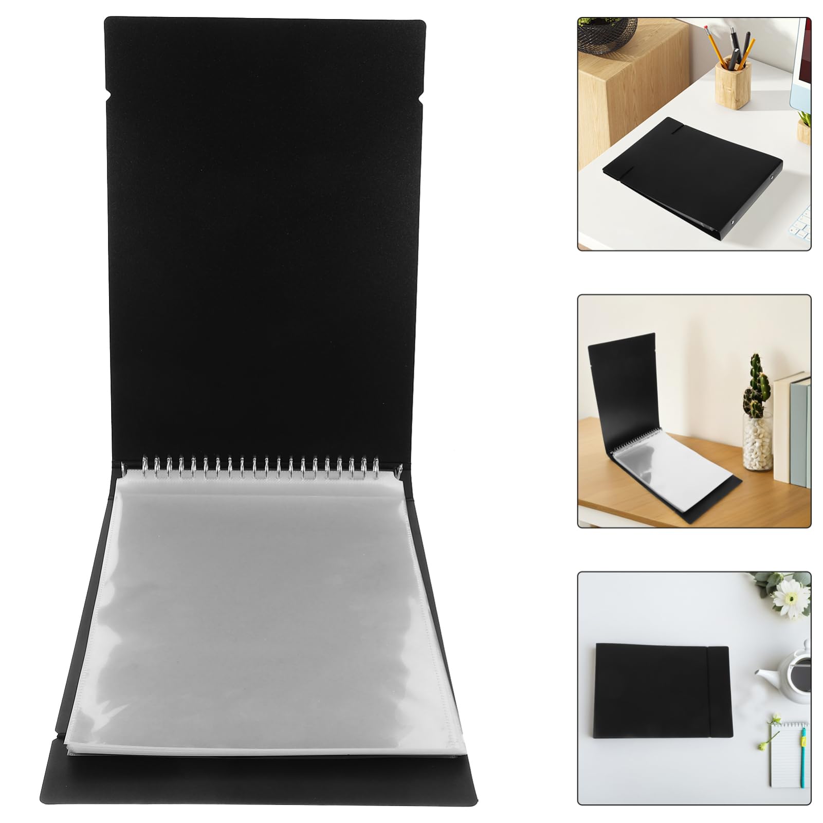 Gadpiparty Raccoglitore Per Degli Assegni Organizzatore Di Documenti Finanziari Album Per Fatture Con Tasche Per Ricevute e File Soluzione One Per Ufficio