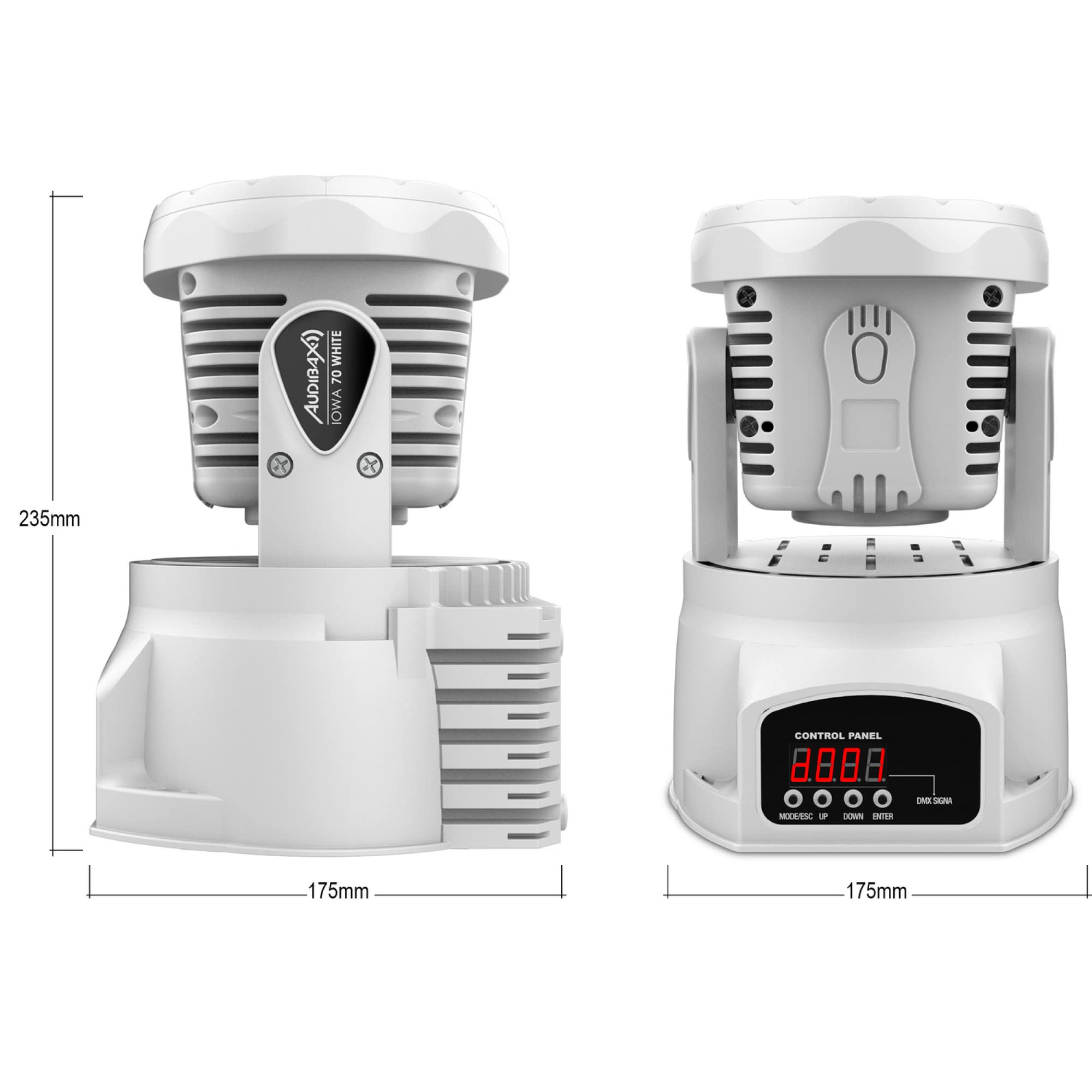 Audibax Iowa 70 White Cabeza Móvil Disco Wash 70W LED 4 en 1 RGBW