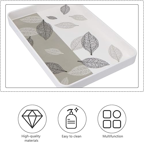 Miniatura 9 de Cabilock Jewlery Tray - Bandeja de té de melamina, bandeja de frutas para desayuno, 1 unidad