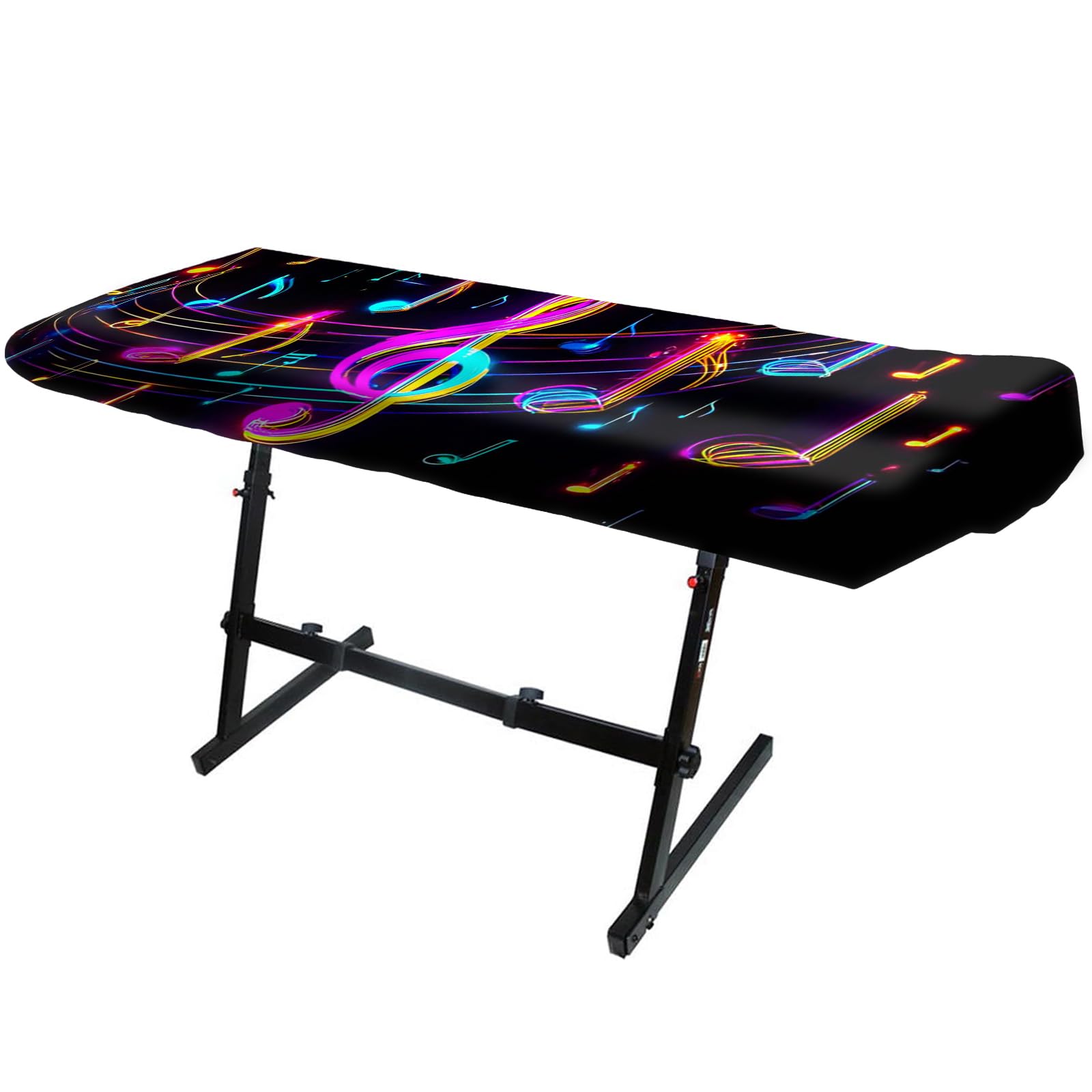 Nuxovilar Neon Note Piano Cover Elastic Milk Silk 88 Key