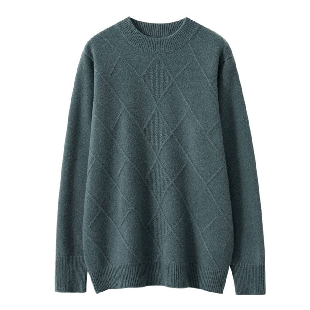 Pull en cachemire homme hiver chaud sous-vêtement thermique col rond