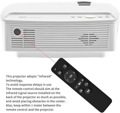 Miniatura 9 de Mini proyector WiFi para computadora portátil de 7500 lúmenes 1080P FHD compatible con proyector de película portátil para exteriores sincroniza la