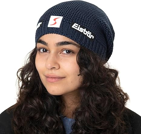 Eisbär Patineur Os Bonnet Mixte, Noir, Taille Unique