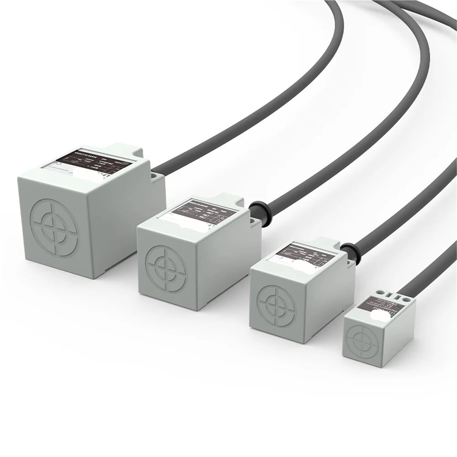TL-Q5MC1 Kwadratowy czujnik zbliżeniowy NPN PNP 10-30VDC 3-przewodowy IP67 odległość wykrywania 5 mm metalowy przełącznik indukcyjny z kablem 2 m (5 mm DC 3-przewodowy NPN NO)