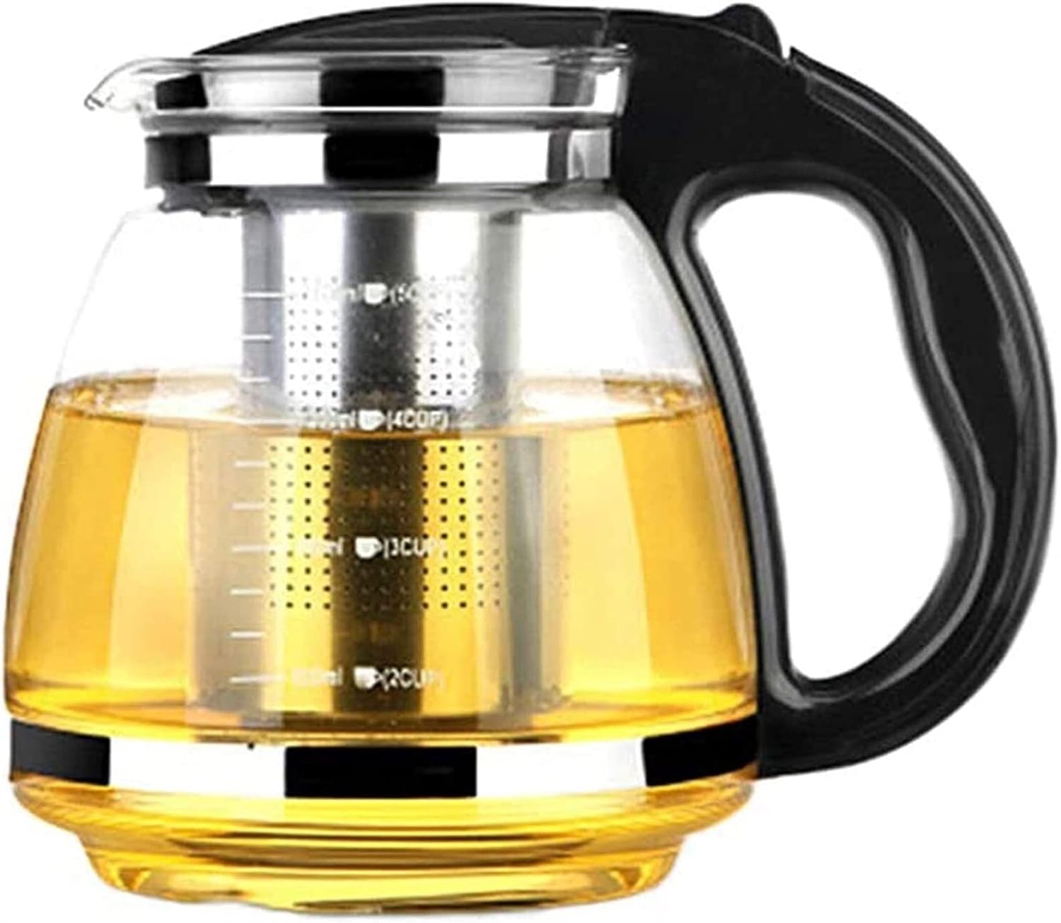 Tea Glass Teapot with Removable Infuser Stovetop Safe Tea