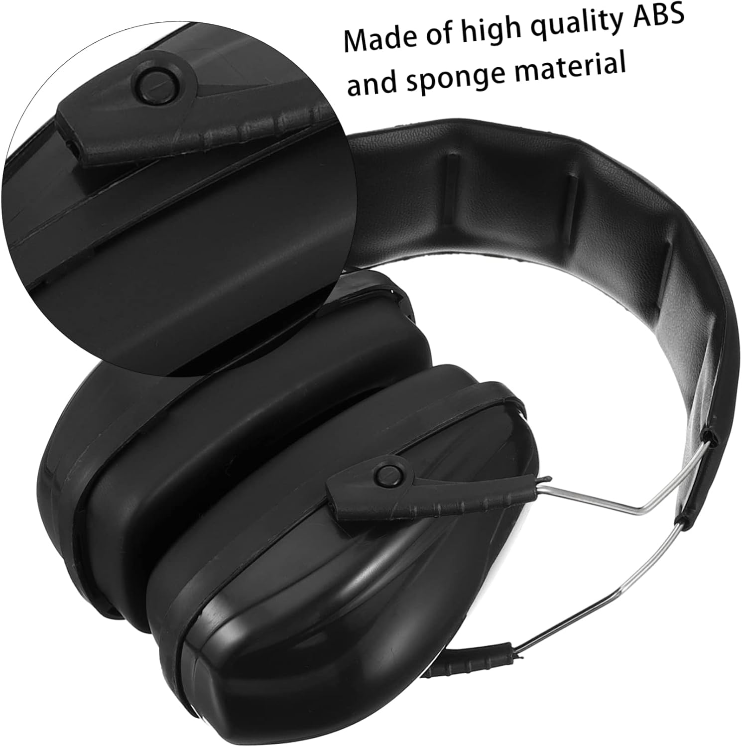 POPETPOP Anti-noise Ear Protection Hearing Muffs Soundproof Reduction Headphones for Noise Ear Protectors Black