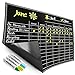 Magnetic Chore Chart for Kids - 4 Chalk Markers - Children’s Dry Erase Chalkboard Calendar for Multiple Household Chores & Responsibilities - Easy-to-Clean Reusable Family Refrigerator Weekly Planner
