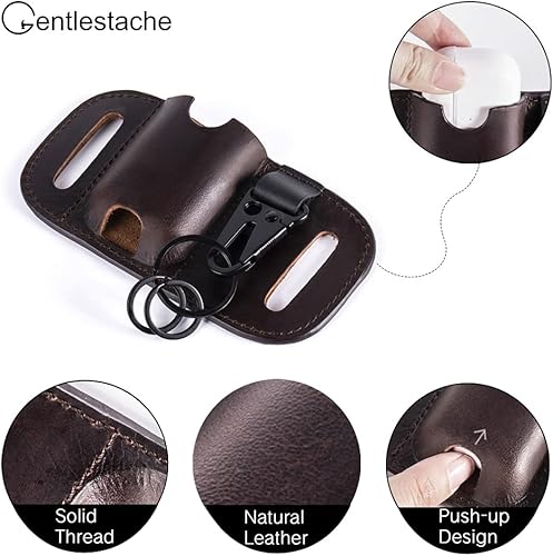 Miniatura 7 de Gentlestache Zippo - Funda para cinturón, funda de piel Zippo, funda para AirPods, bolsa más ligera para cinturón