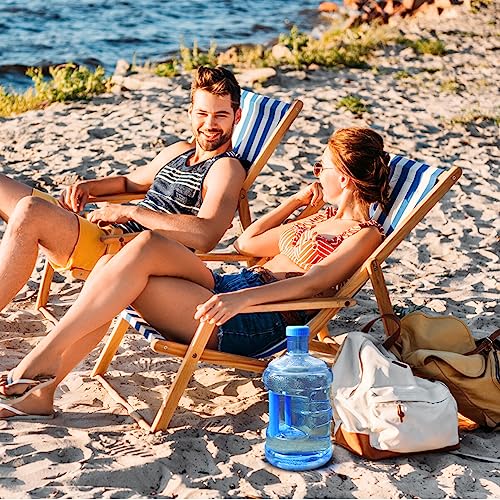 TOVINANNA 5L Water Bottle with Screw Cap, Food Grade Mineral Water Bottle Jug Container Carry Handle for Outdoor Use by TOVINANNA - Image 6