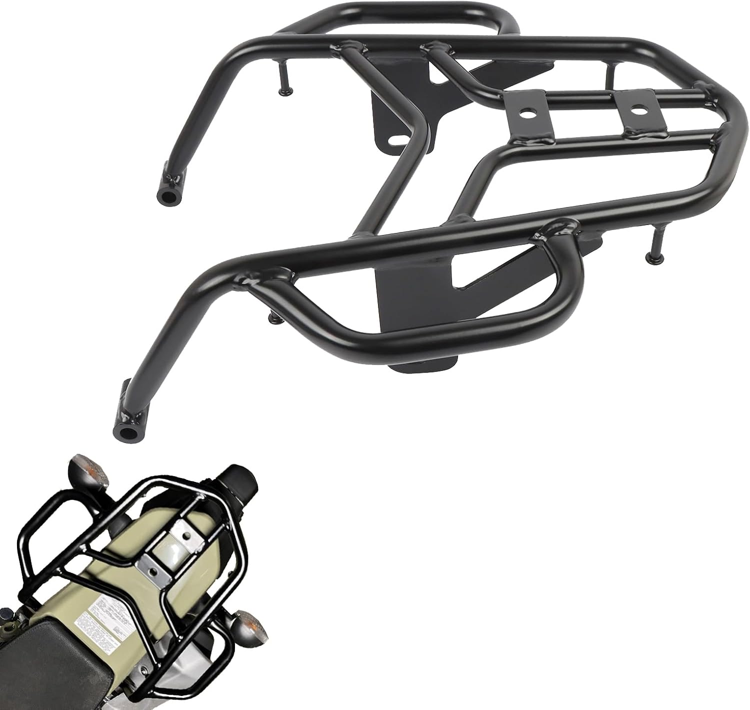 Rear Cargo Luggage for KLX230 KLX 230 S 2019-2025, Rear Pannier Rack with Grab Rail Replacement Accessories