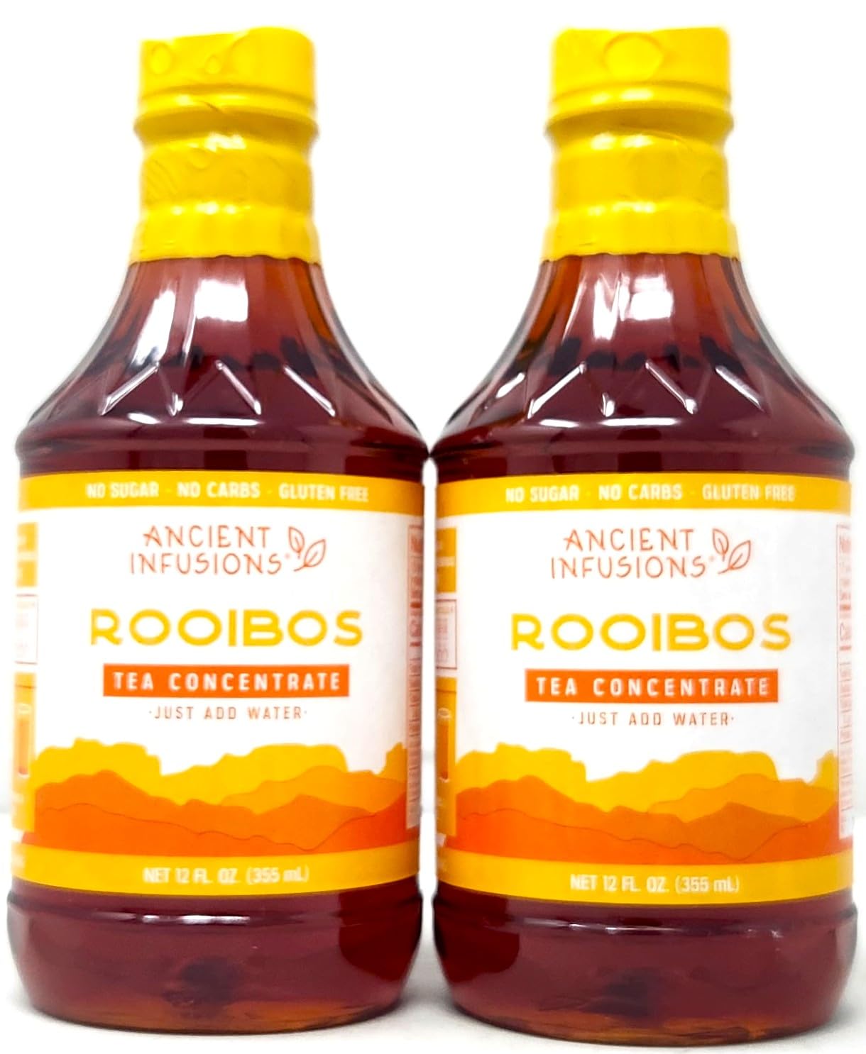 2 Pack of Tea Concentrate Pappys Ancient Infusions 12oz Bottles Just add Water (Sassafras)