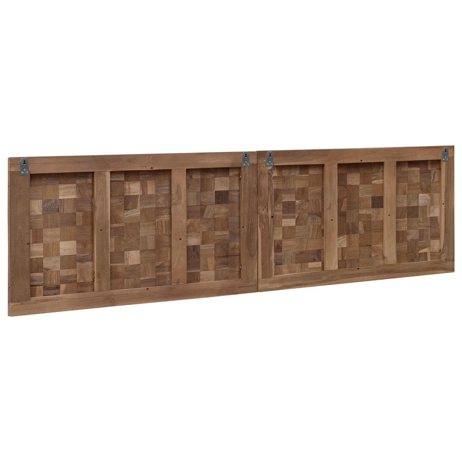 vidaXL Cabecero de Cama Natural Madera de Teca Maciza