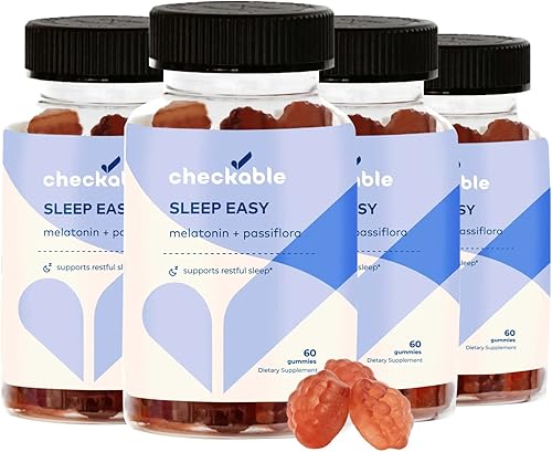 Checkable Gomitas de melatonina, 240 unidades, melatonina, passiflora y vitamina B6, tarifa de gluten, vegana y sin OMG disponible en Yaxa Venezuela