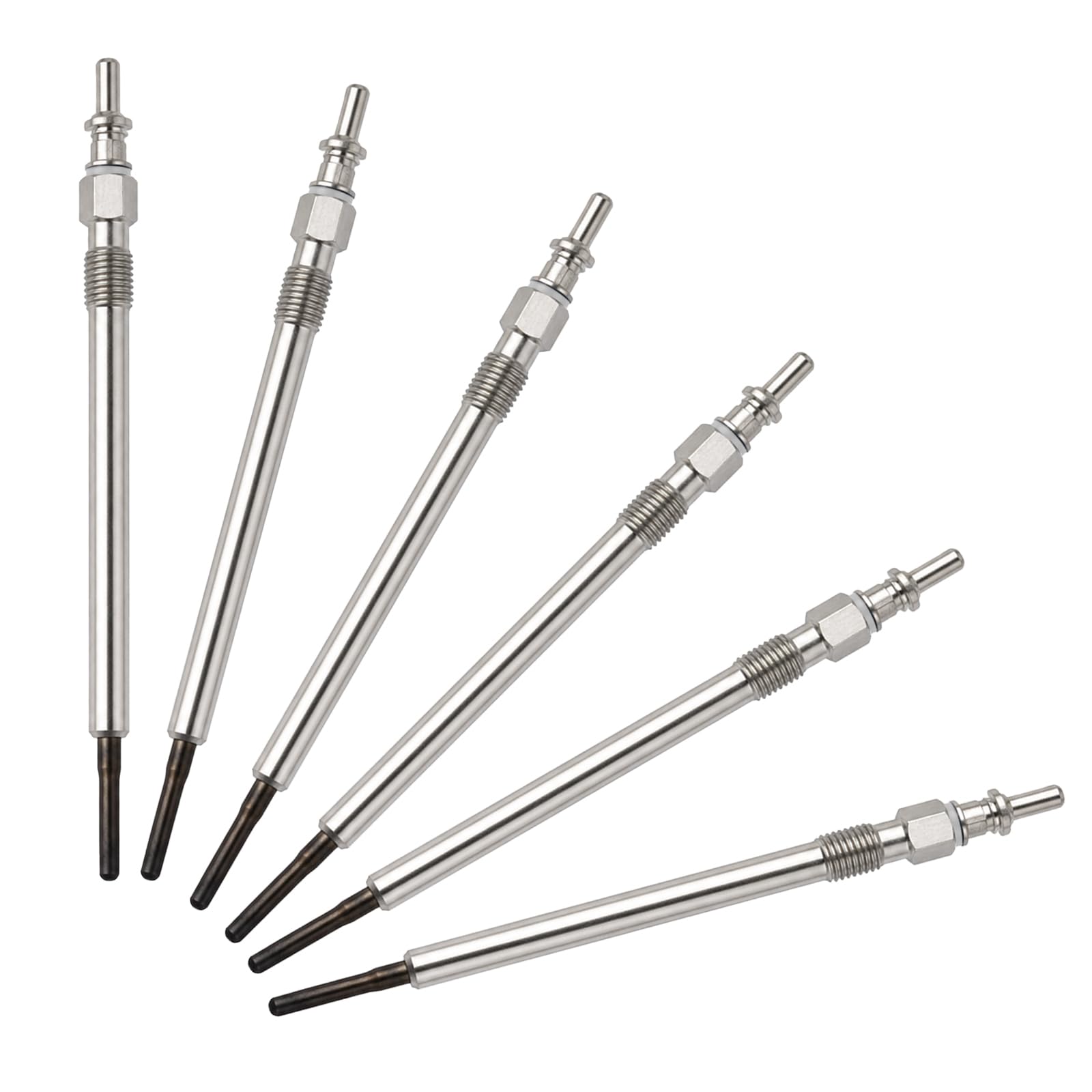 Set di 6 candele, compatibili con W203 W204 CLK CLS W211 W461 W164 W251 W221 W639, candele di preriscaldamento diesel di alta qualità