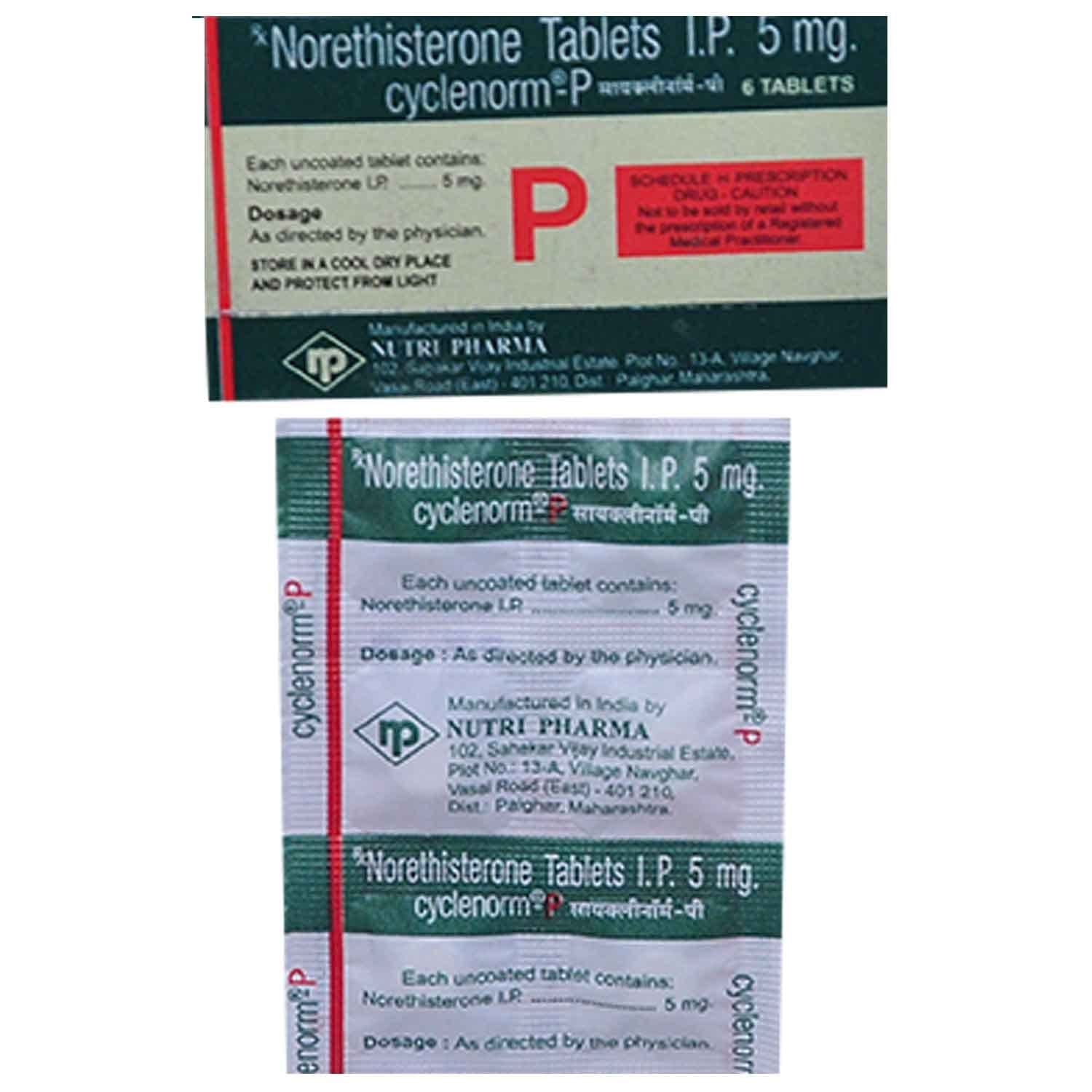 Cyclenorm-P - Strip of 6 Tablets