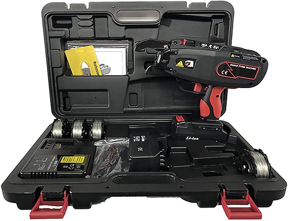 ATO Automatic Rebar Tying Machine, Handheld Electric Rebar Tying Tools, 18V, Rebar Size 4-28mm, Wire Length Per Tying 43-58cm