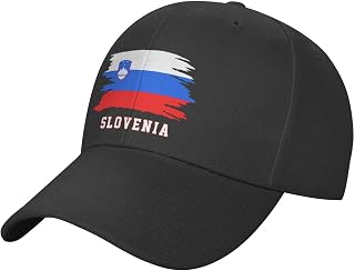 Slovenia Flag Cool Slovenian Fans Baseball Cap Adjustable Unisex Black Patriotic Dad Trucker Hat