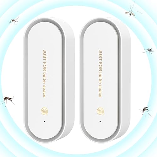 Repelente de control de plagas (paquete de 4) - Repelente electrónico de mosquitos con chip inversor mejorado, repelente de mouse multifunción,