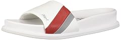 Ash Team Womens Slippers-Indoor Outdoor House Shoes with Anti-Slip Sole Stylish Comfortable White red 11