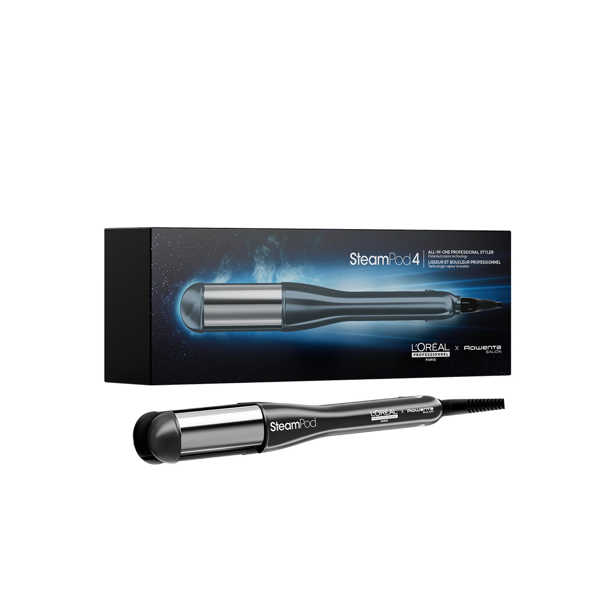 STEAMPOD 4 - Lisseur Boucleur Vapeur - Idée Cadeau - 95% De Dommages En Moins - Coiffage Rapide - 3 Températures - Technologie Vapeur Brevetée - Tous Types De Cheveux - L'Oréal Professionnel