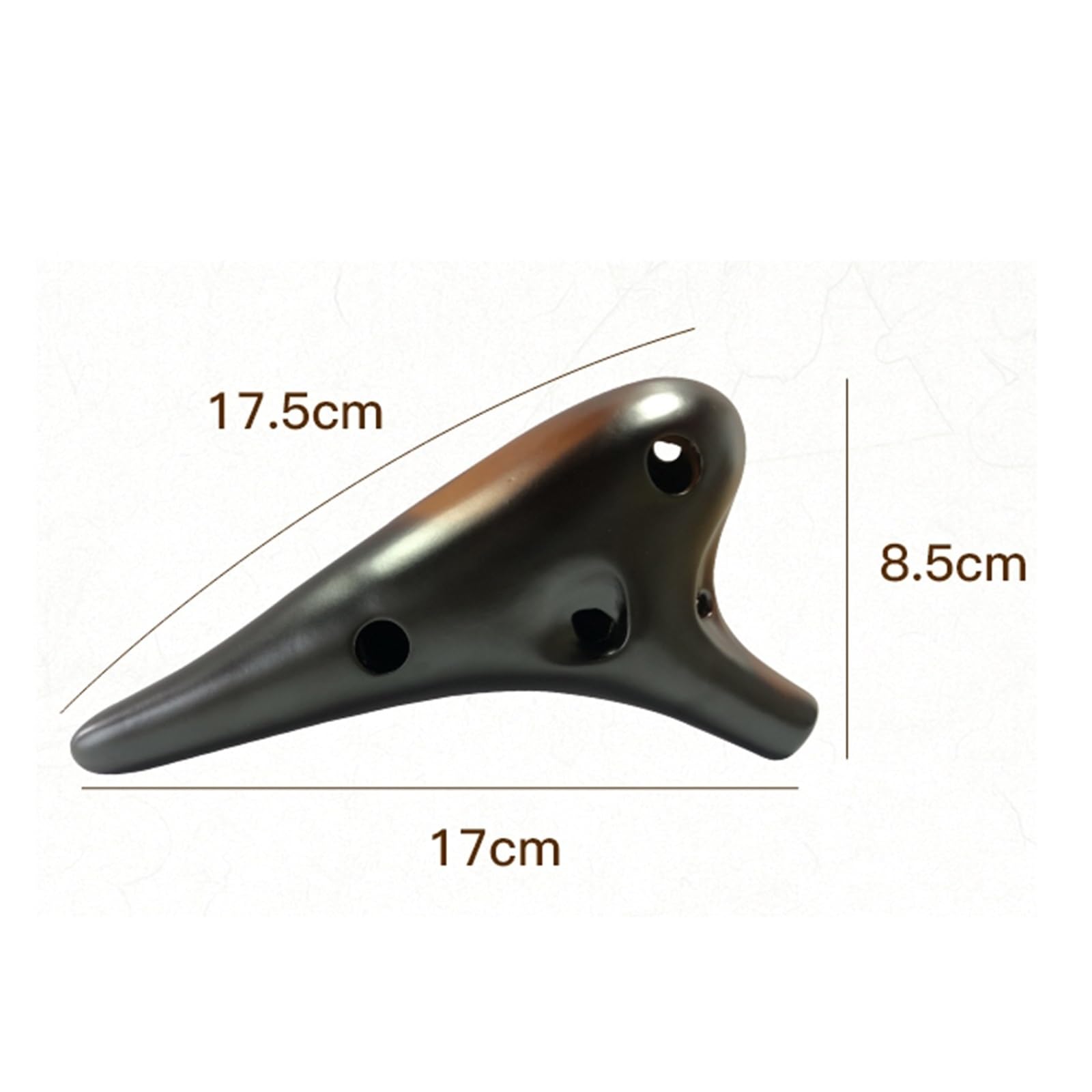 Ocarina 12 Trous De Milieu De Gamme Accordé En Courant Alternatif En Argile Blanche Instrument Professionnel Pour Débutant ocarina Instrument À Vent Portable