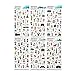 Produktbild CAOLATOR PVC Tagebuch Sticker Fotoalbum Sticker Notizbuch Sticker DIY Deko Aufkleber Für Aufkleber Sticker für Kinder Mädchen - Reise #2
