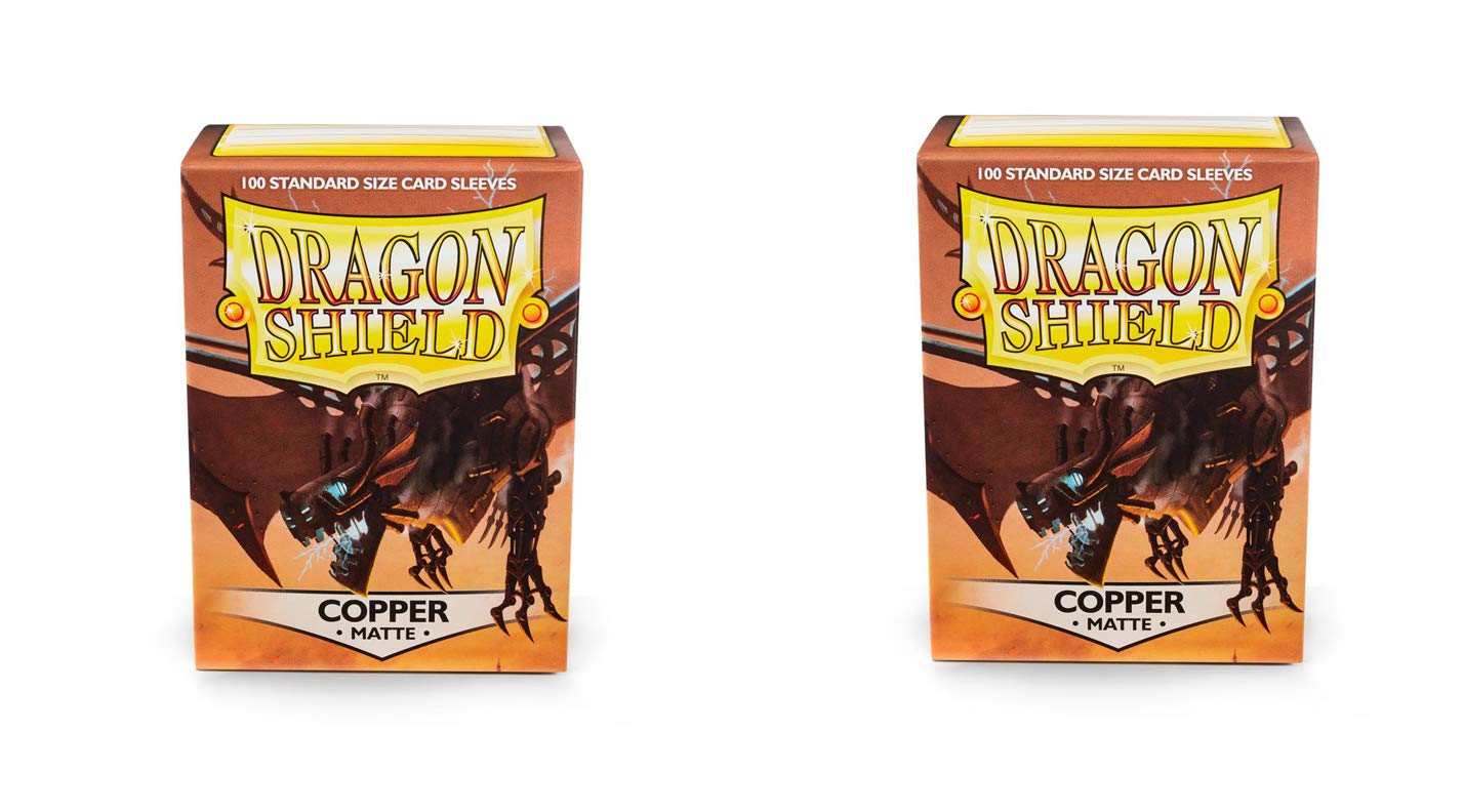 2 opakowania Dragon Shield matowa miedź standardowy rozmiar 100 ct koszulki na karty pakiet wartości!