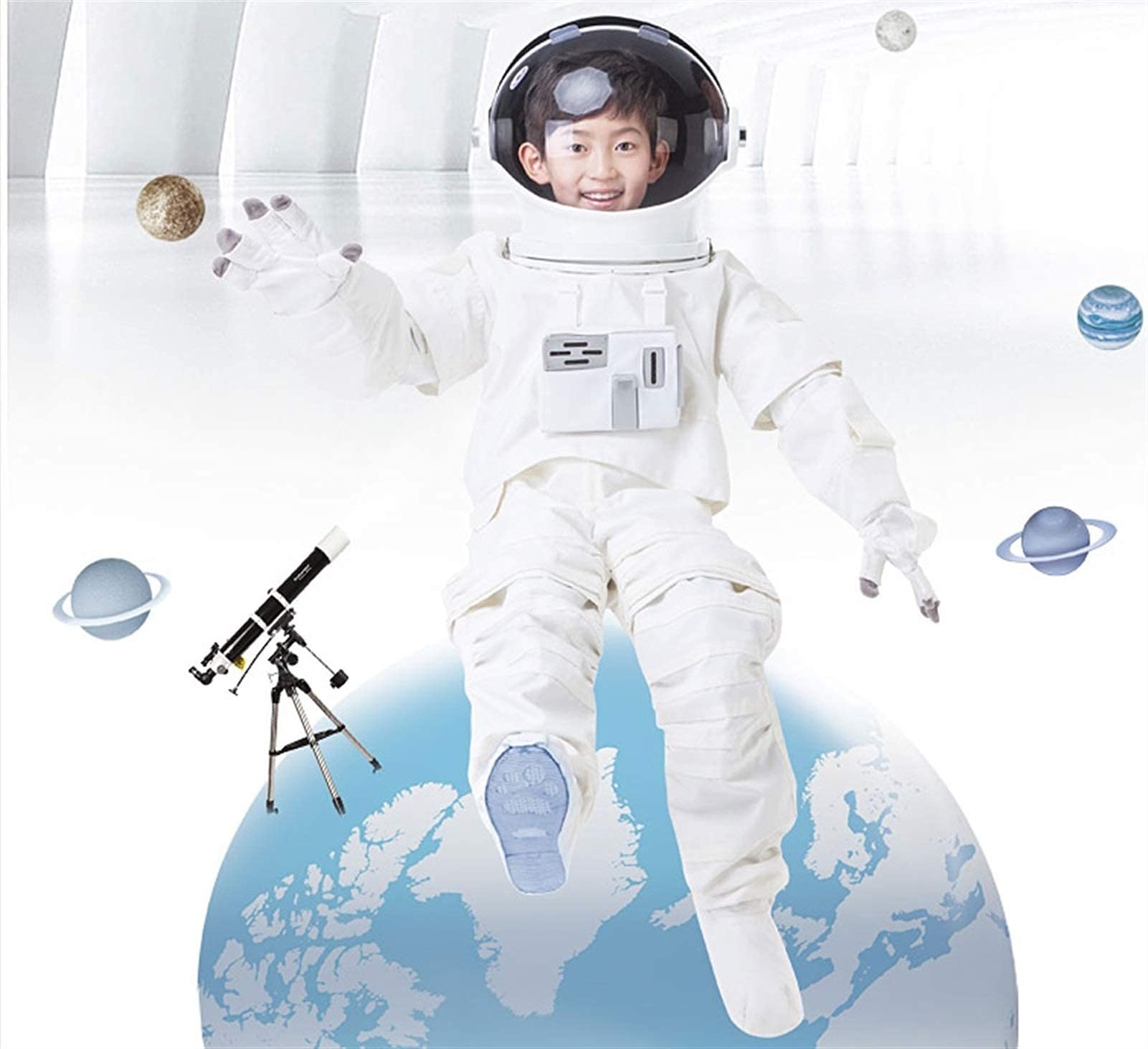 Telescopio rifrattore con treppiede per bambini e principianti di astronomia Telescopio portatile con 4 oculari di ingrandimento vision