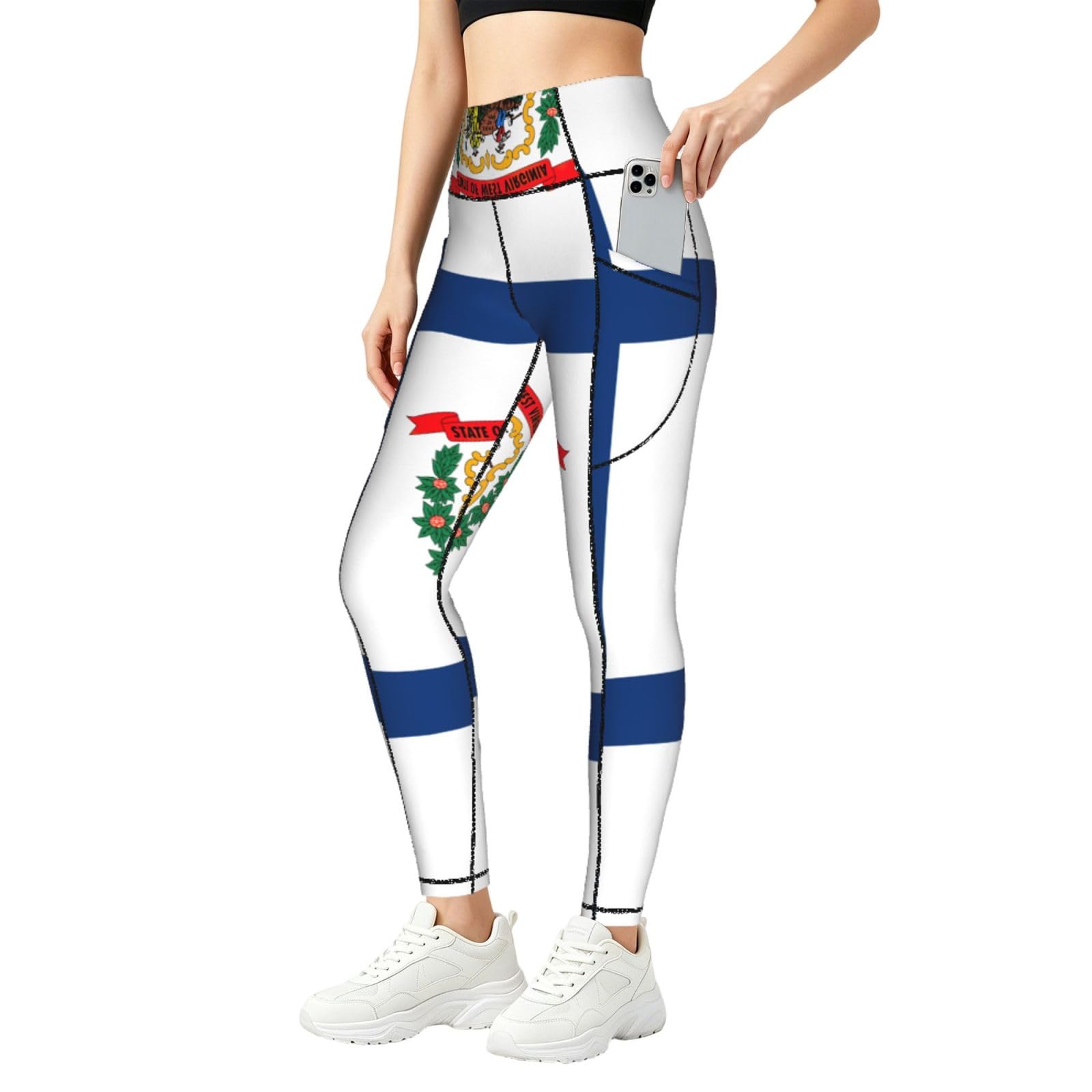 Leggings de Virginia Occidental para mujer: conjunto deportivo de alta elasticidad para fitness diario 8