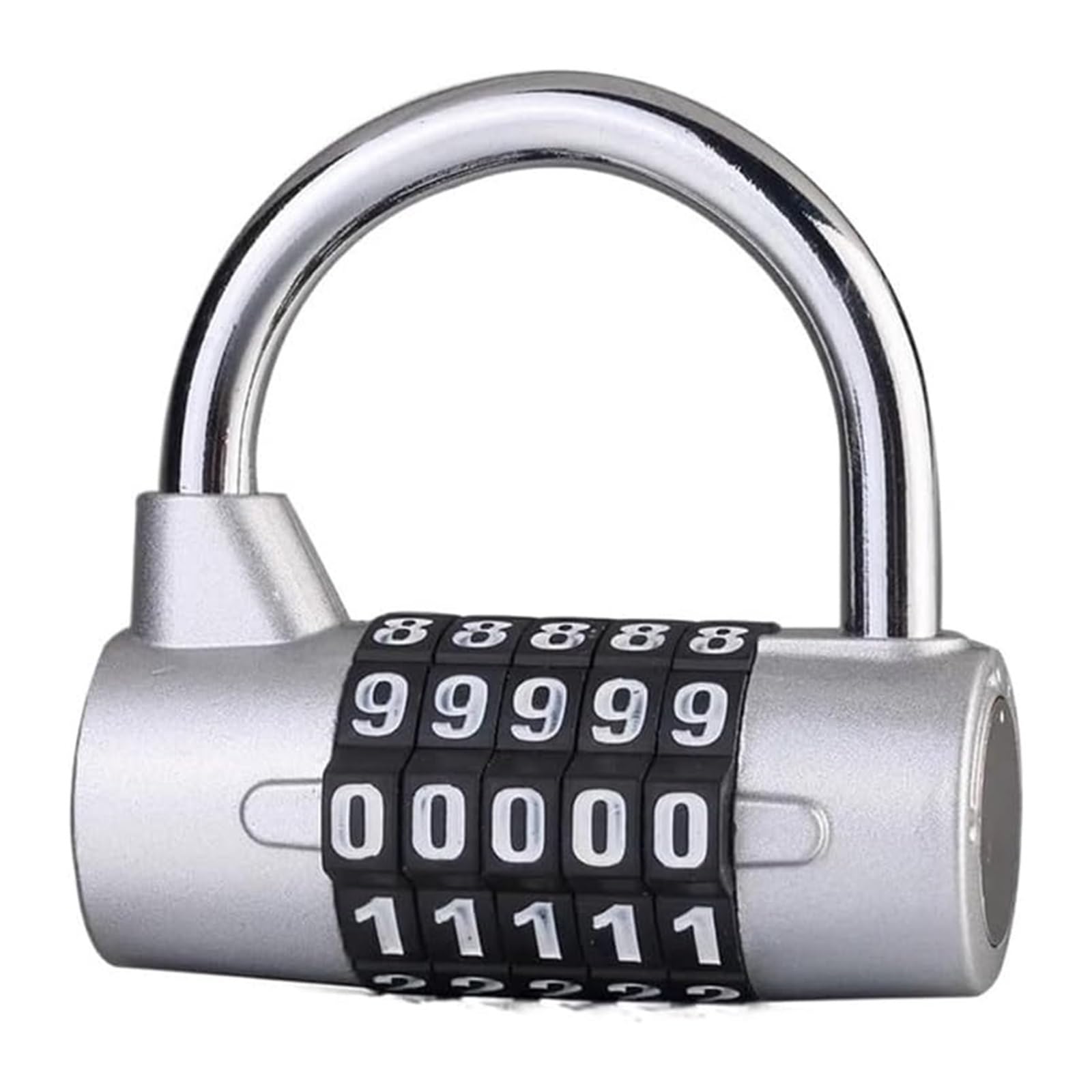 Gnyvzxplq Silver Suitcase Locks, Number Combination Padlock Zinc Alloy Multicolor Travel Security(Silver)
