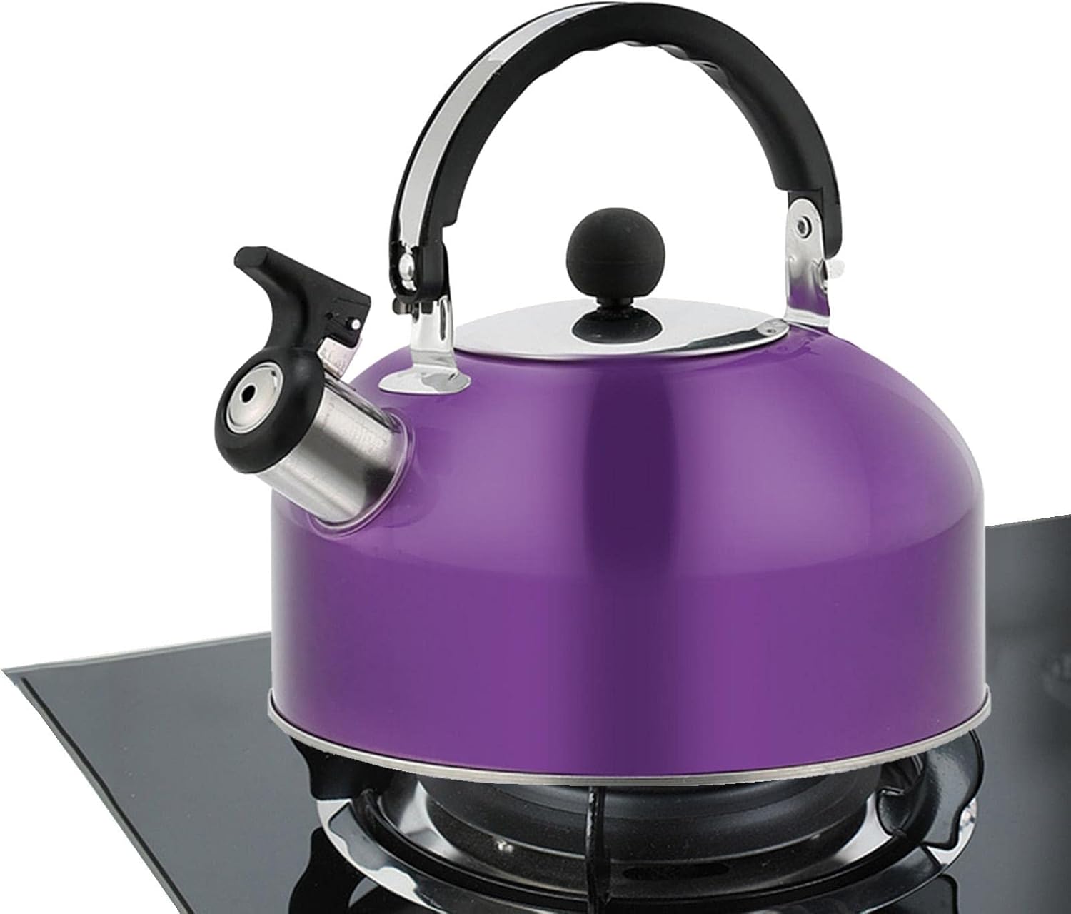 2.5L Tea Kettle Stovetop Whistling Teapot Stainless Steel