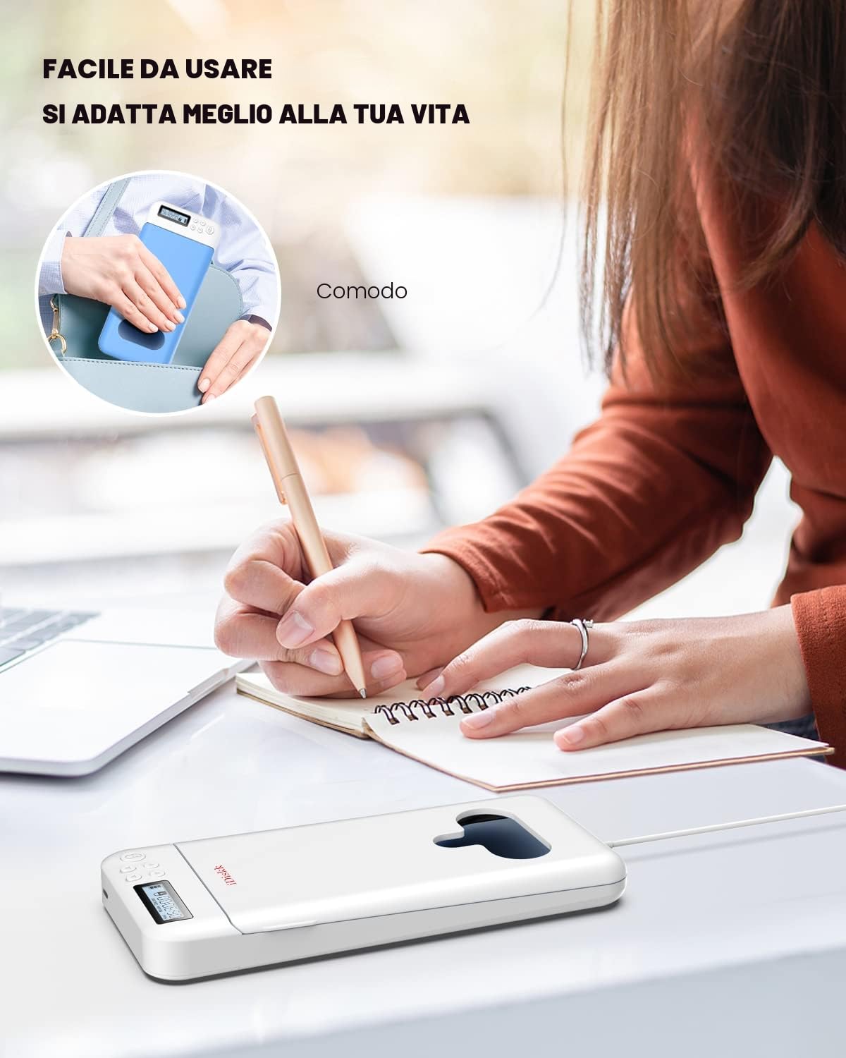 Scatola di blocco del telefono cellulare con timer,scatola timer per iPhone per Android Lock box per telefono cellulare per bambini/studenti/per ottenere più concentrato (bianco)