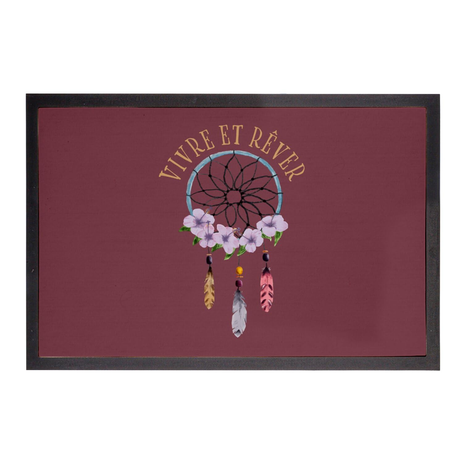 Paillasson rouge Hippie Chic pour sublimer votre entrée bohémienne
