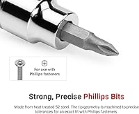 Vista 2 de TEKTON SHB91109 - Juego de llaves de vaso de 3/8 pulgadas con riel, 8 piezas (#1-#4, 3/16-3/8 pulgadas) SHB91109