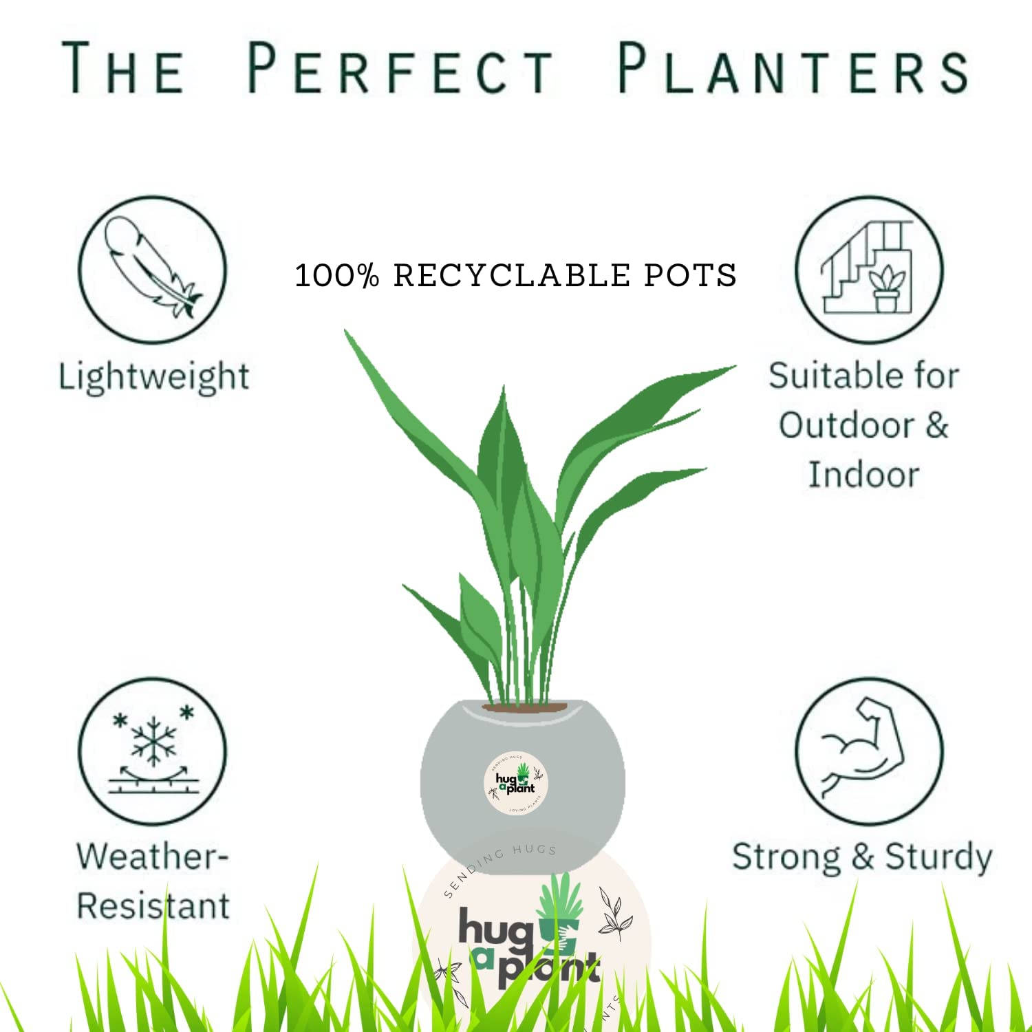 Hug A Plant | Big Teracotta Rectangle 60cm Plastic Window Planter for Home & Garden (60CM | 23.60 INCH, Pack of 1, Teracotta) - Image 5 thumbnail