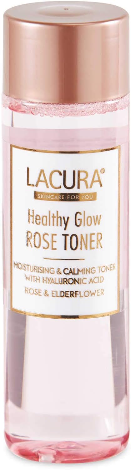 Lacura Healthy Glow Rose Toner with Hyaluronic Acid, Rose & Elderflower 250ml