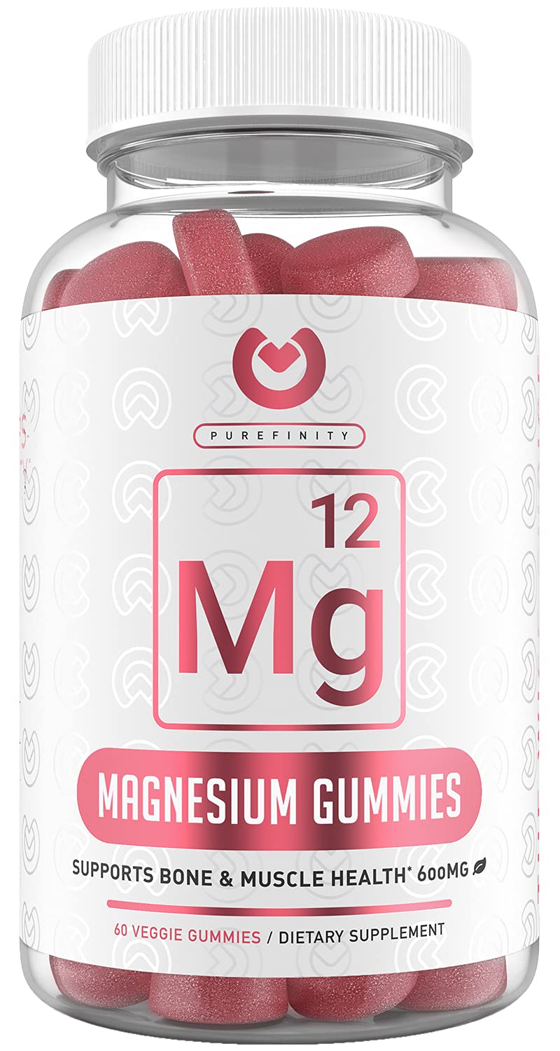 Purefinity Magnesium Gummies 600mg Magnesium Citrate for Stress