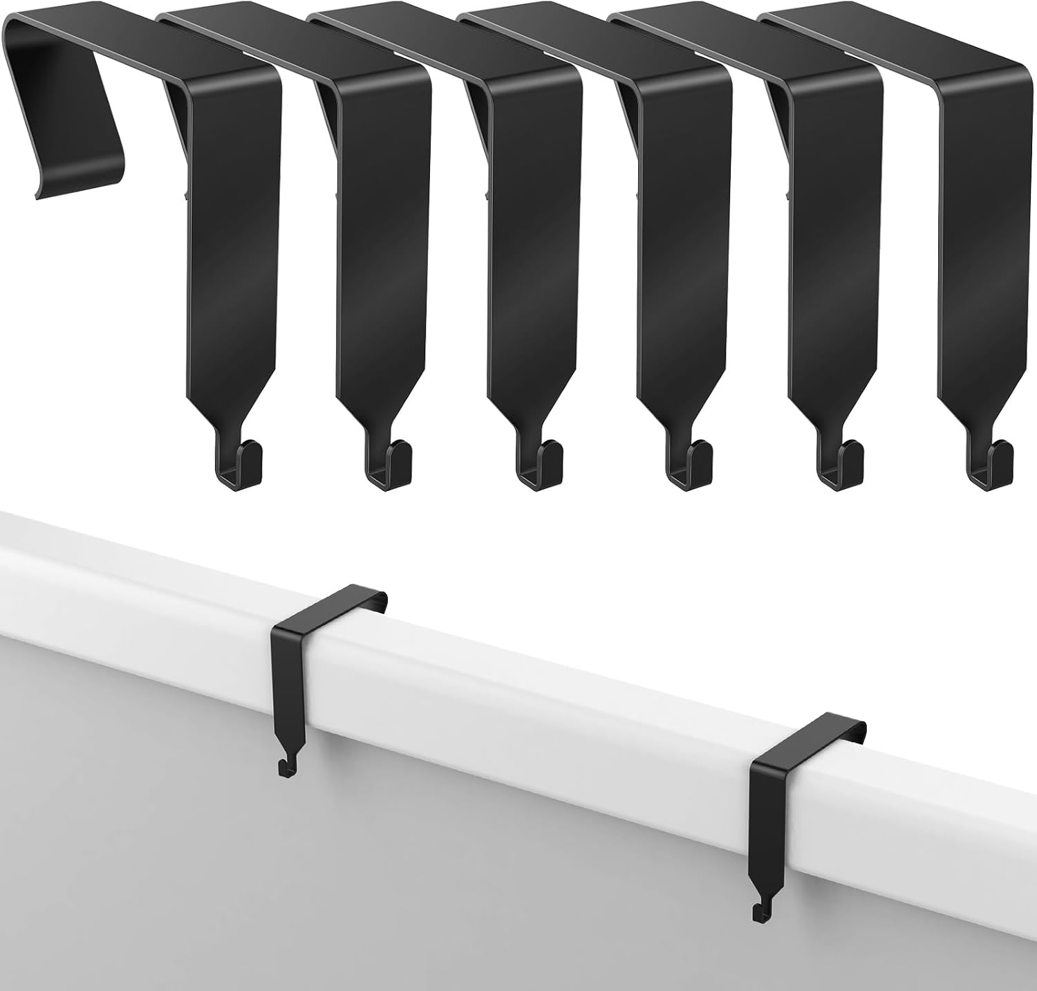 Linone 6 PCS Over The Door Hook Office Cubicle Hangers